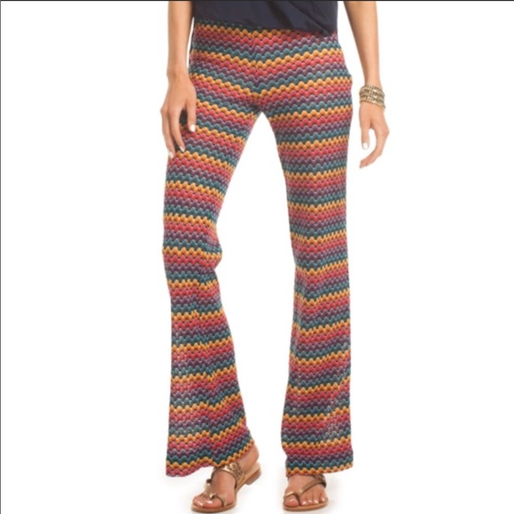 Trina Turk "Perleen" Zigzag Honeycomb Knit Pants - Picture 3 of 8